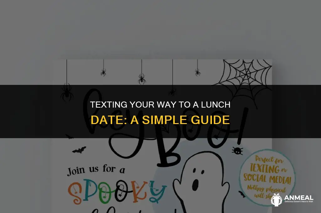 how to ask someone out to lunch over text