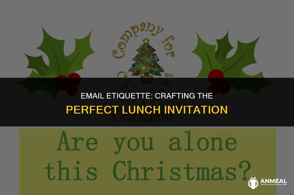 how to ask someone to lunch via email