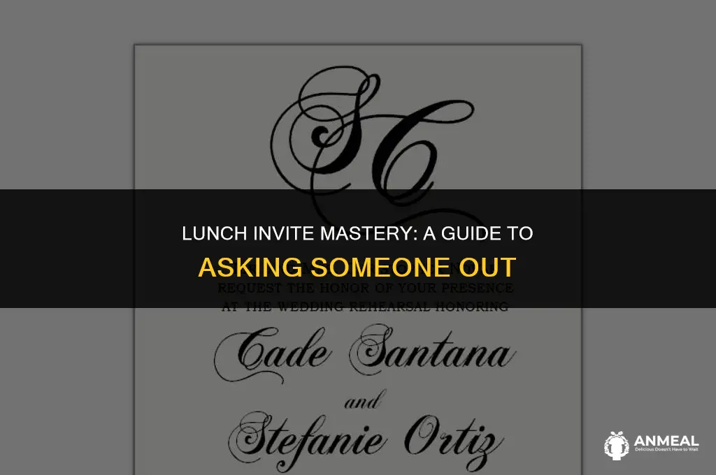 how to ask someone to lunch