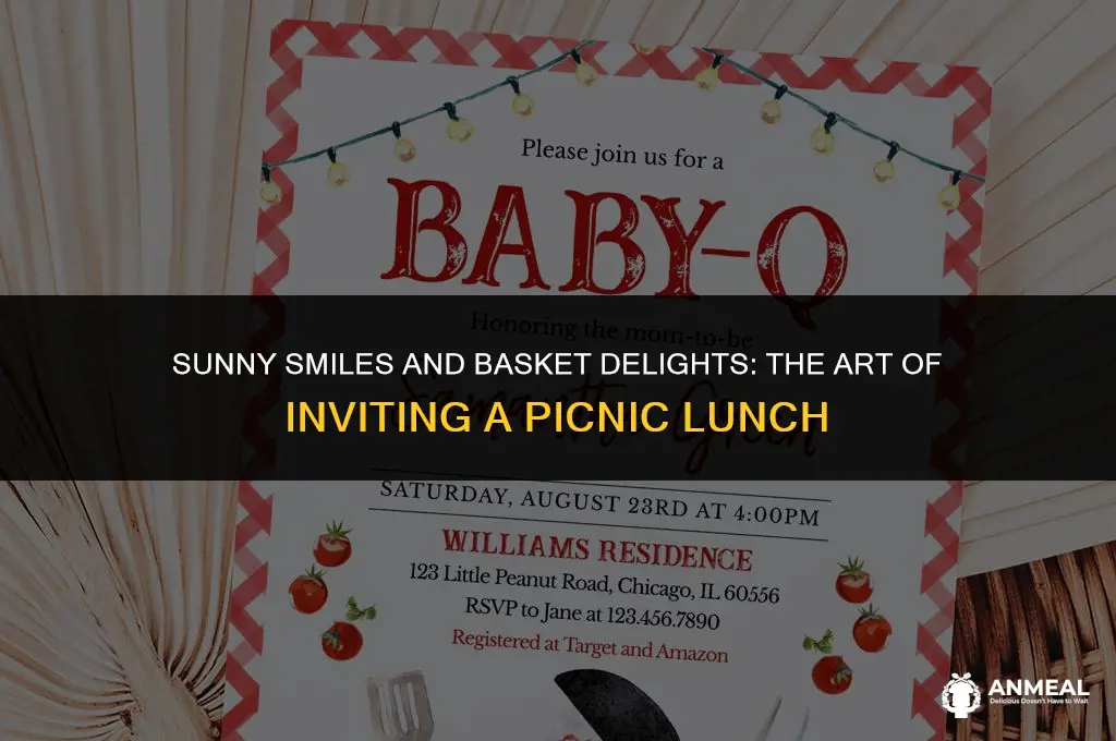 how to ask to have a picnic lunch