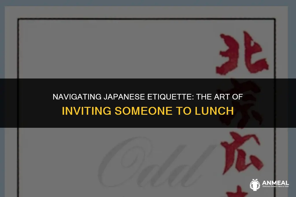 how to ask to lunch japanese