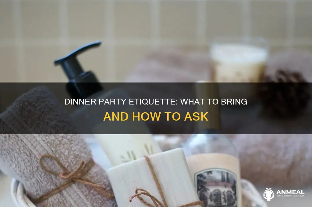 how to ask what to bring to a dinner party