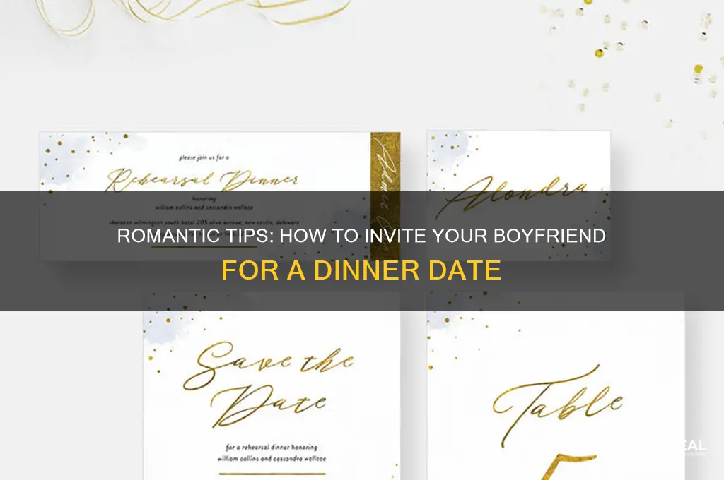 how to ask your boyfriend for a dinner date