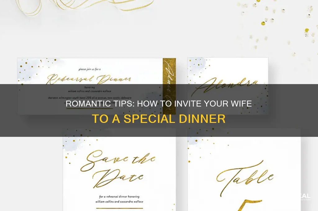 how to ask your wife to dinner