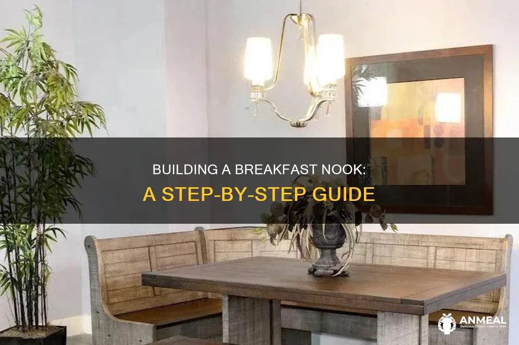 how to assemble a breakfast nook step-by-step