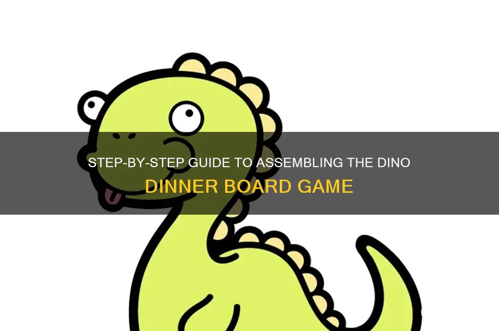 how to assemble dino dinner game