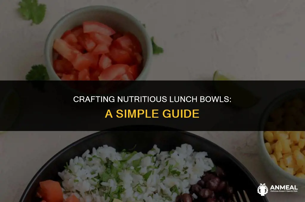 how to assemble healthy lunch bowls