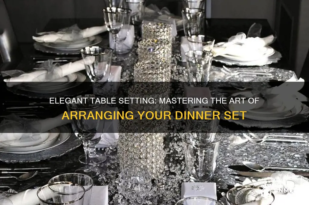 how to atange dinner set