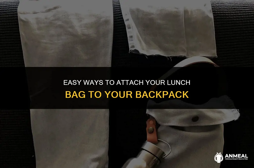 how to attach lunch bag to backpack