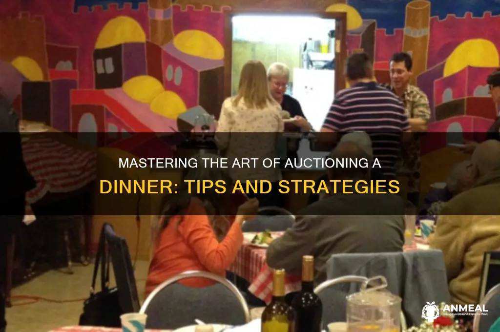 how to auction a dinner