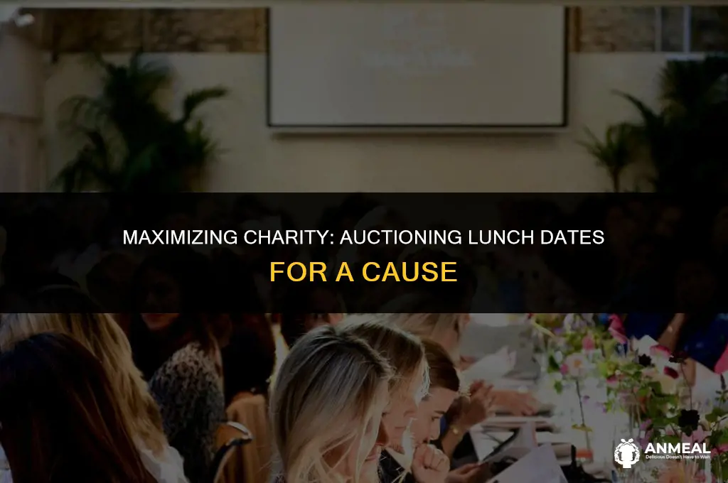 how to auction off lunch date pay them