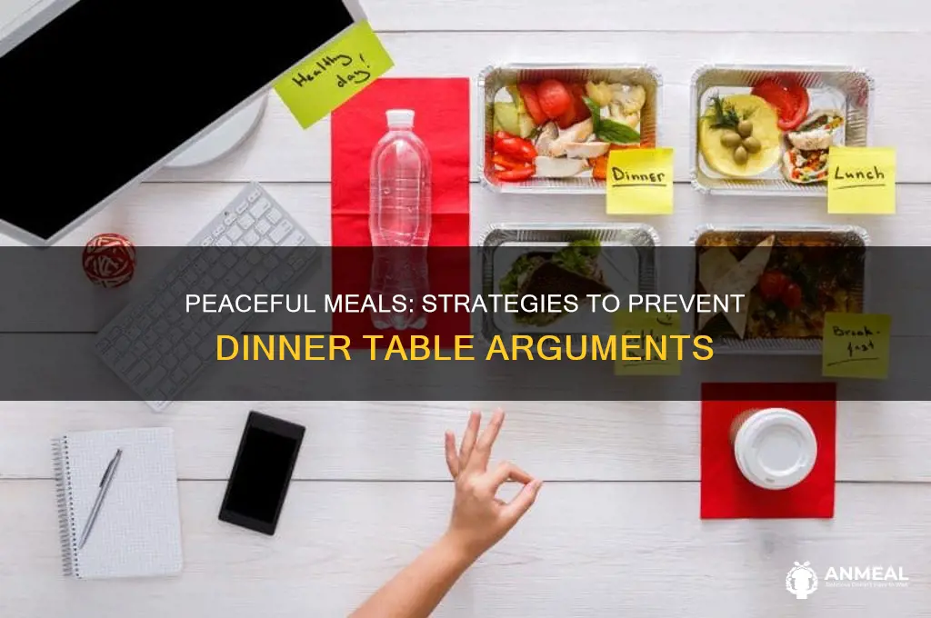 how to avoid arguments at dinner table