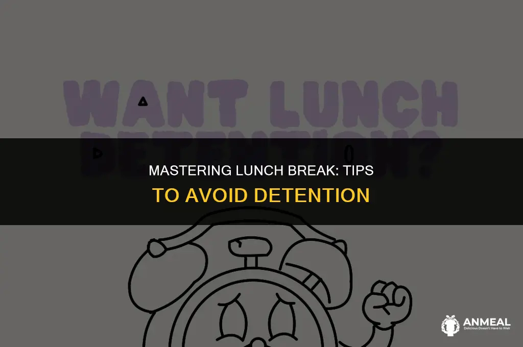 how to avoid lunch detention