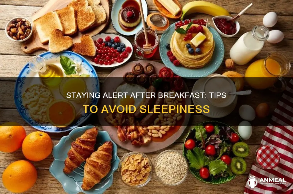 how to avoid sleep after breakfast