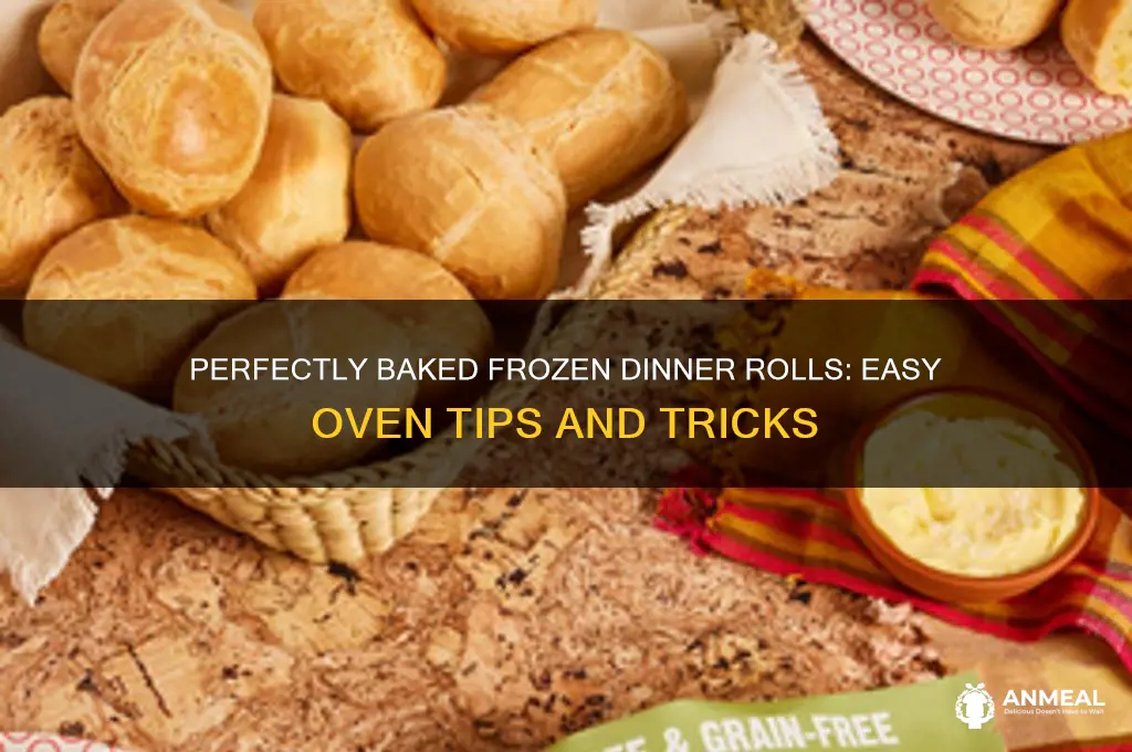 how to bake frozen dinner rolls in the oven