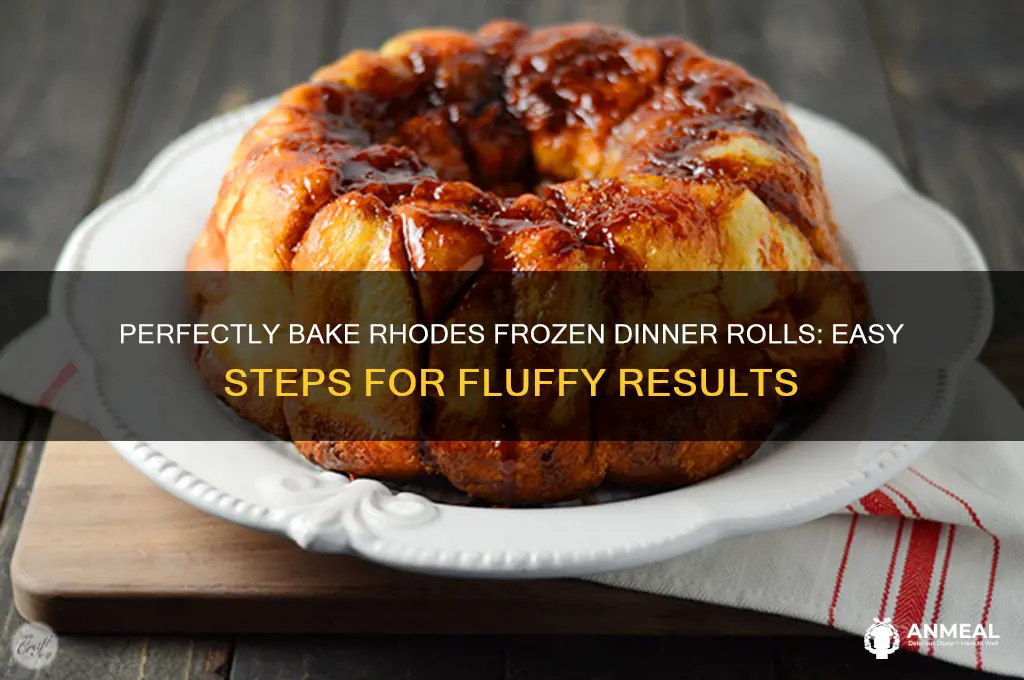 how to bake rhodes frozen dinner rolls