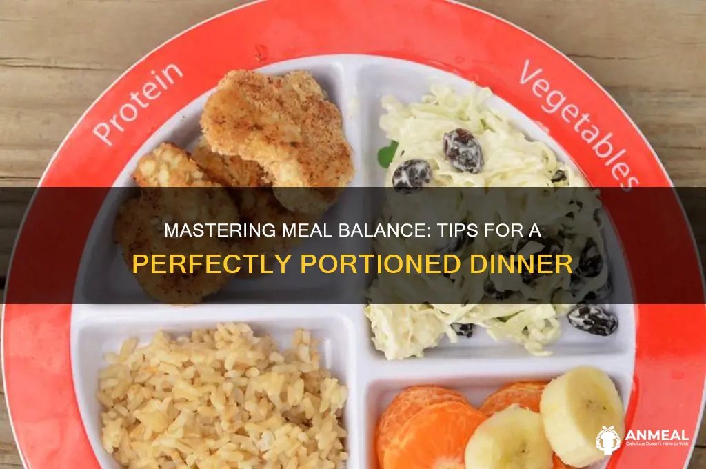 how to balance a dinner meal