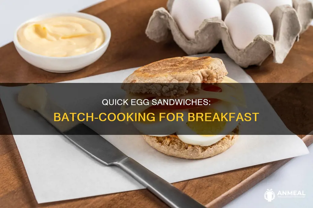 how to batch cook eggs for breakfast sandwiches