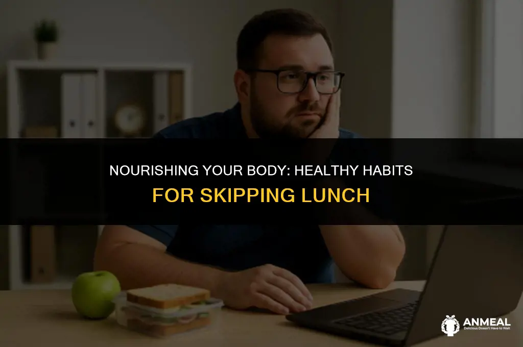 how to be healthy while skipping lunch