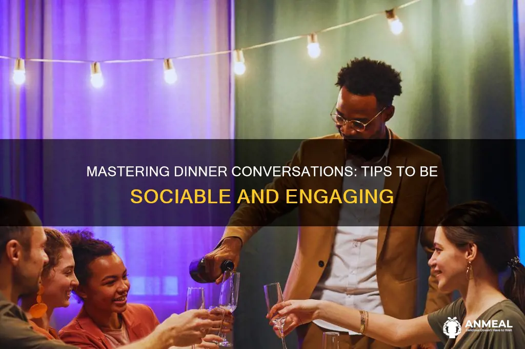 how to be sociable at a dinner