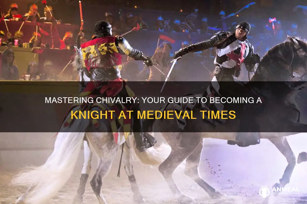 how to become a knight at medieval times dinner