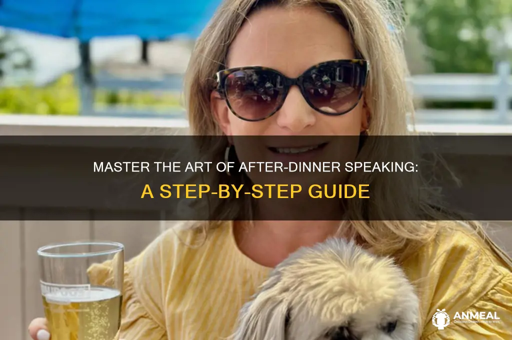 how to become an after dinner speaker