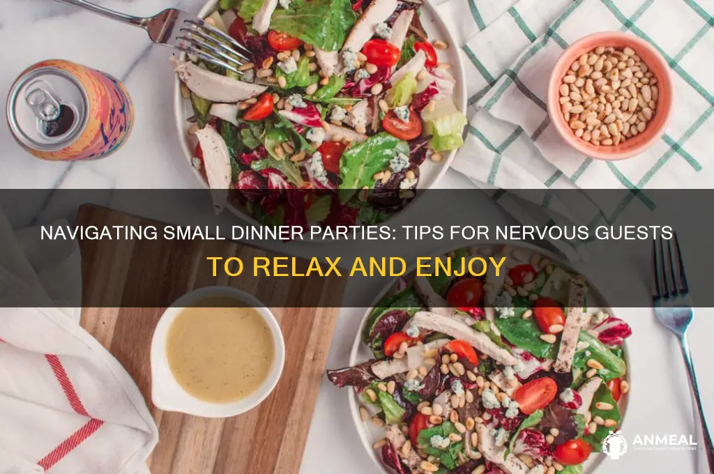 how to behave at small dinner part if nervous
