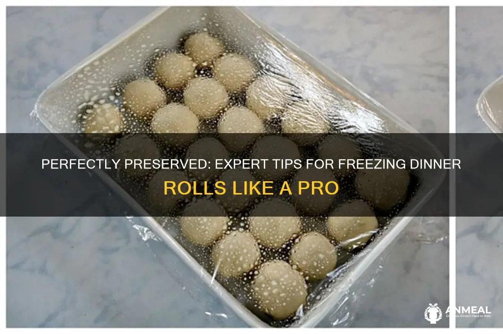 how to best freeze dinner rolls