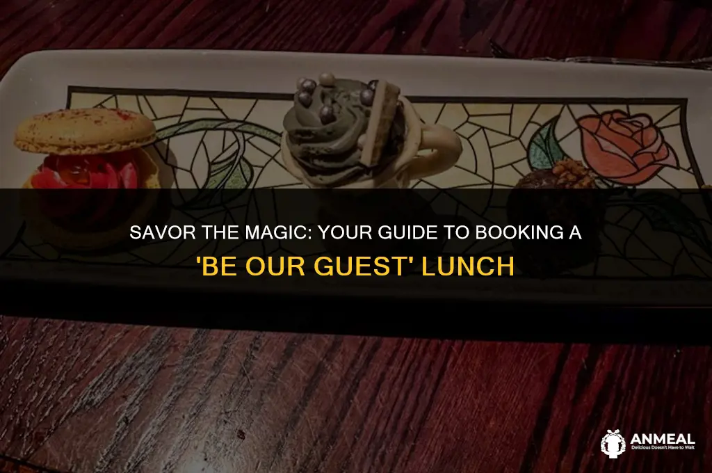 how to book be our guest lunch