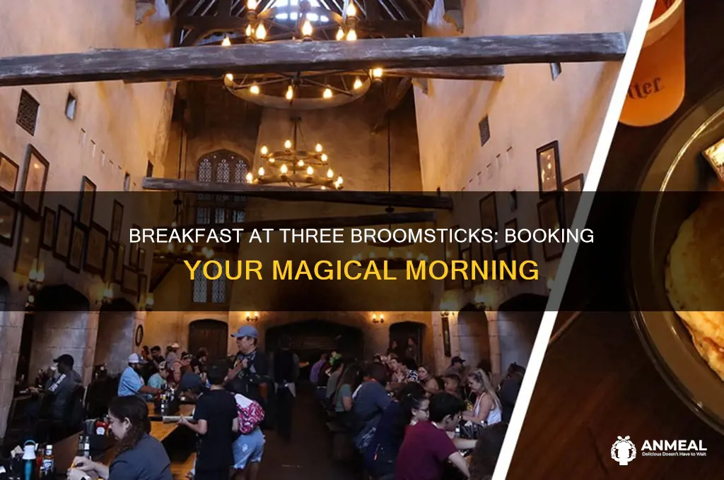 how to book breakfast at three broomsticks