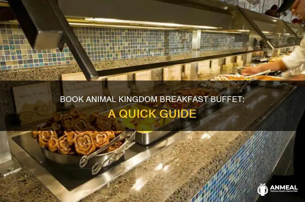 how to book breakfast buffet at animal kingdom disney world