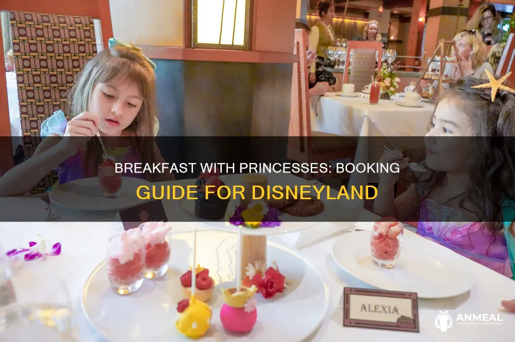 how to book breakfast with the princesses at disneyland