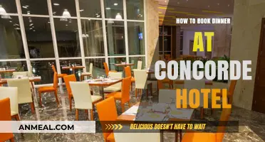 Booking Dinner at Concorde Hotel: A Step-by-Step Guide