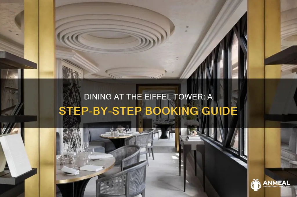 how to book dinner at the eiffel tower