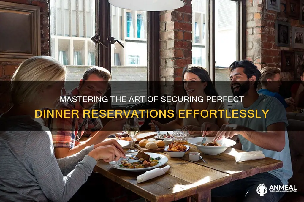 how to book dinner reservations