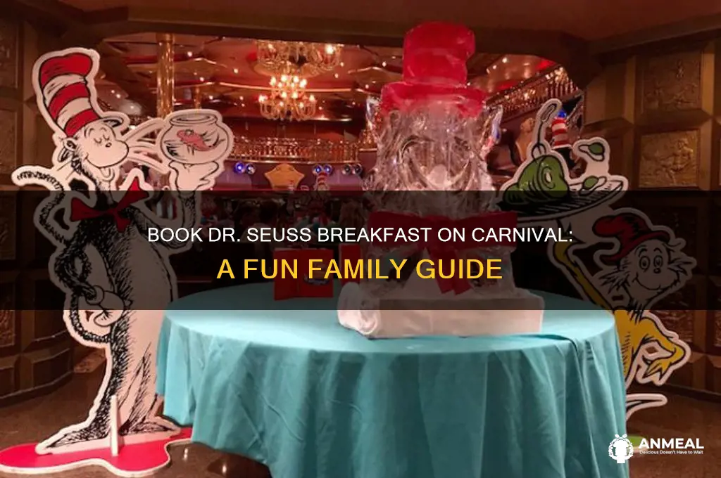 how to book dr seuss breakfast on carnival
