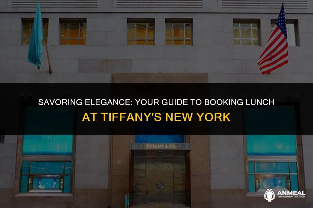 how to book lunch at tiffany