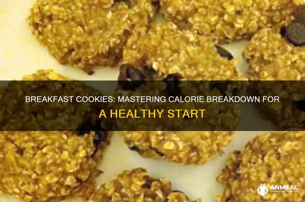 how to break down calories i breakfast cookies