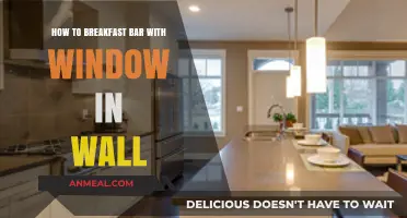 Creative Breakfast Bar Ideas: Integrating a Window in Your Wall Design