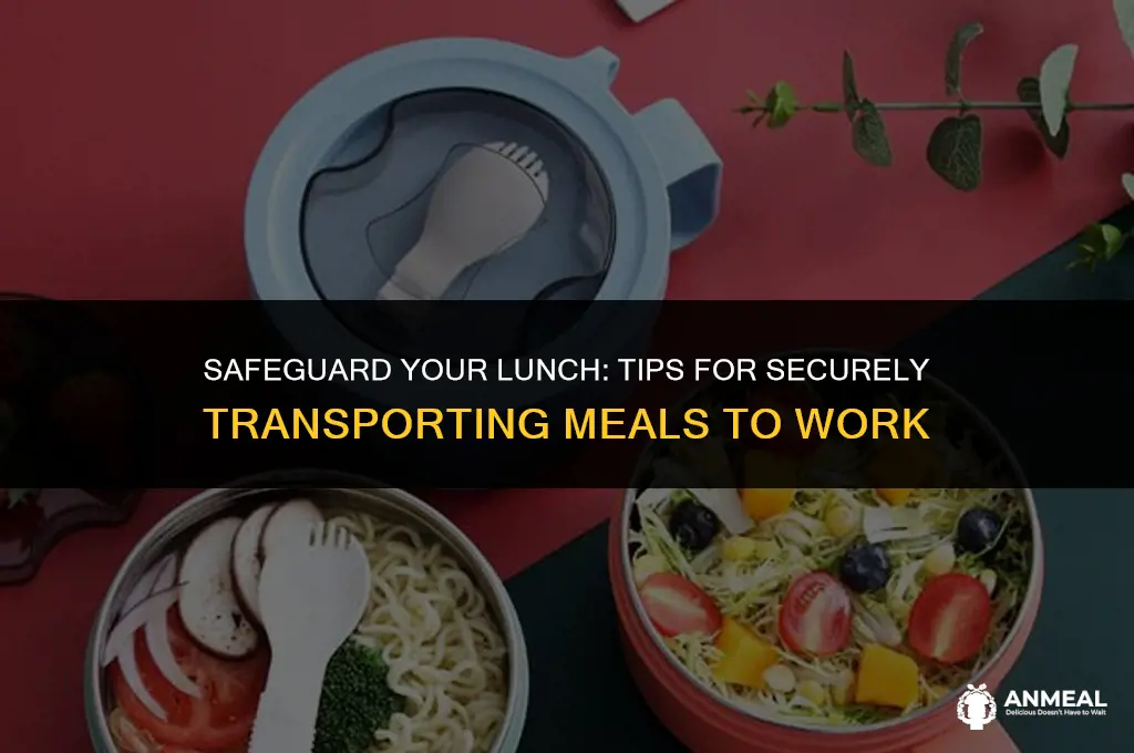 how to bring lunch to work security