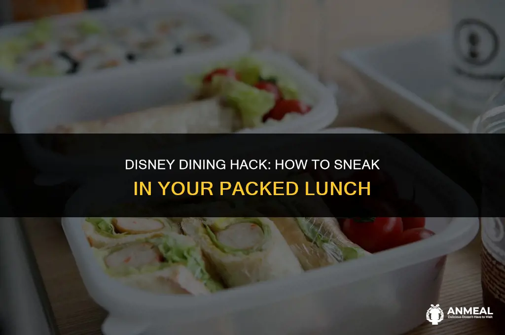 how to bring packed lunch into disney