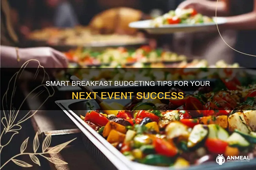how to budget for breakfast at an event
