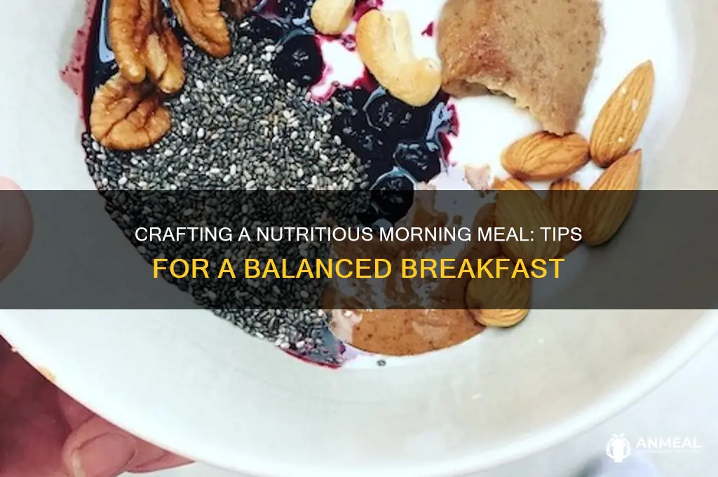how to build a balanced breakfast