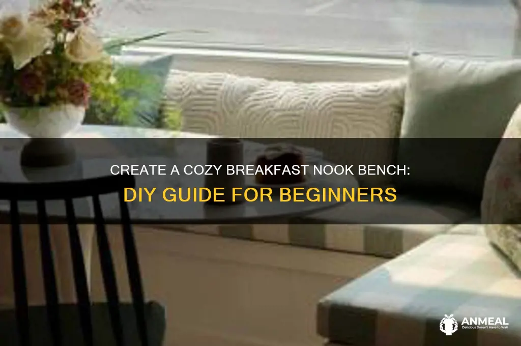 how to build a basic breakfast nook bench
