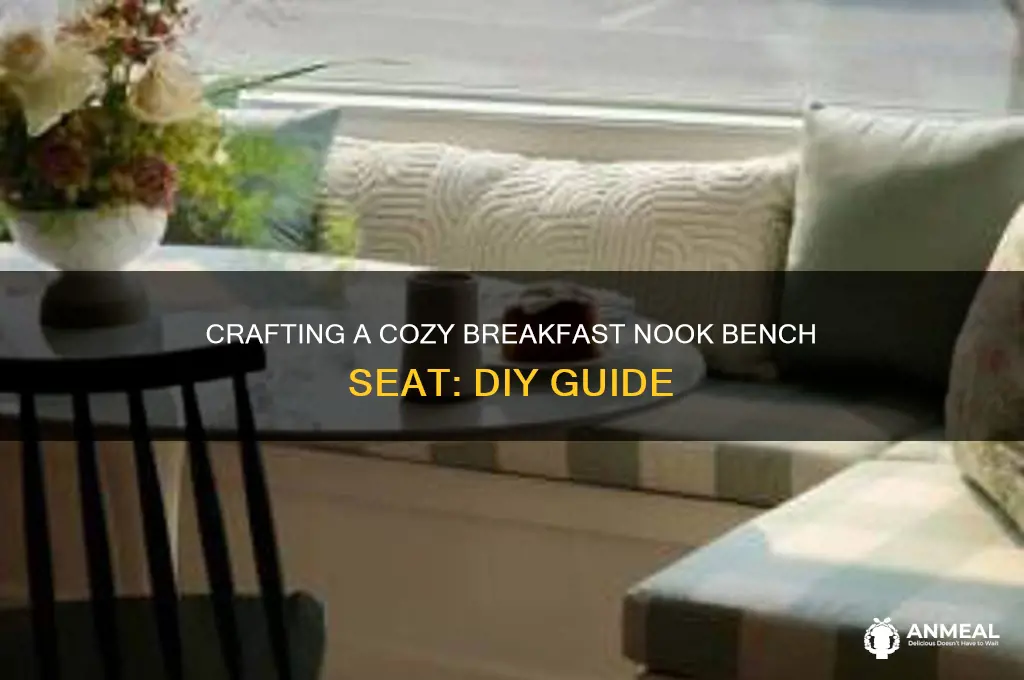 how to build a bench seat for a breakfast nook