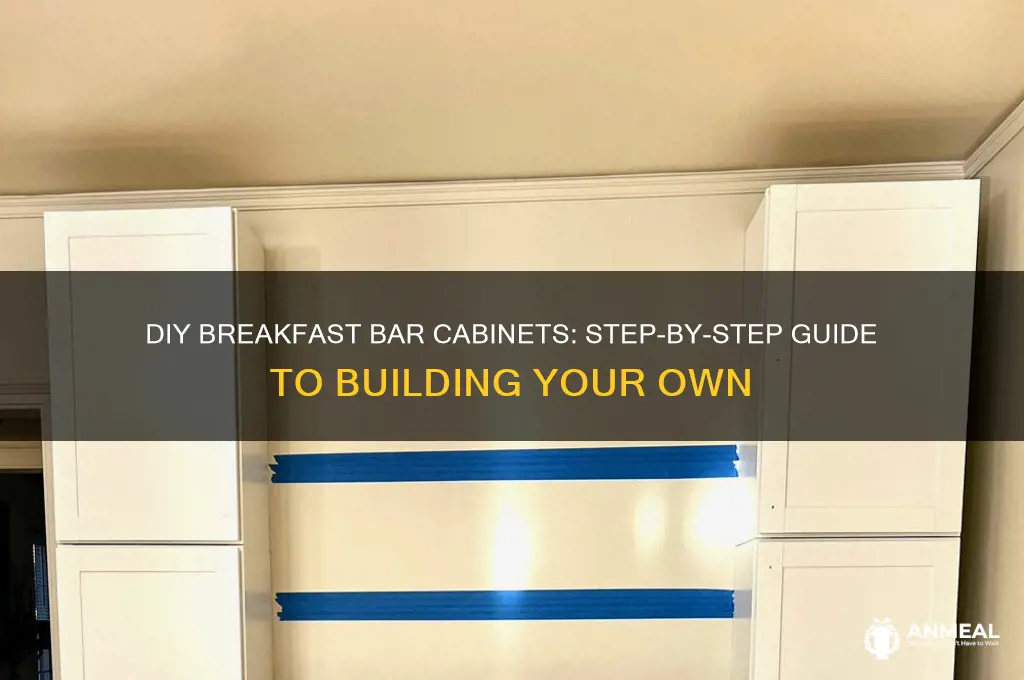 how to build a breakfast bar cabinets