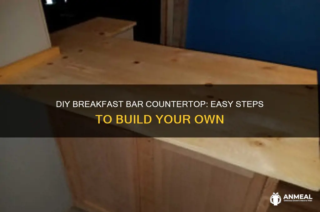 how to build a breakfast bar countertop
