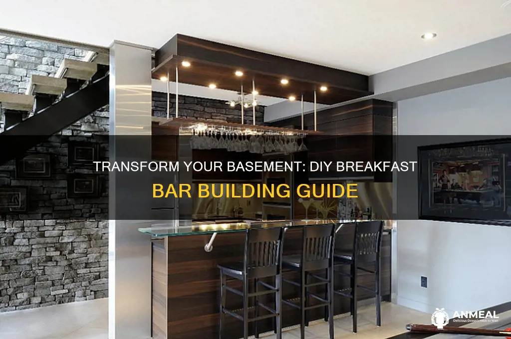 how to build a breakfast bar in the basement