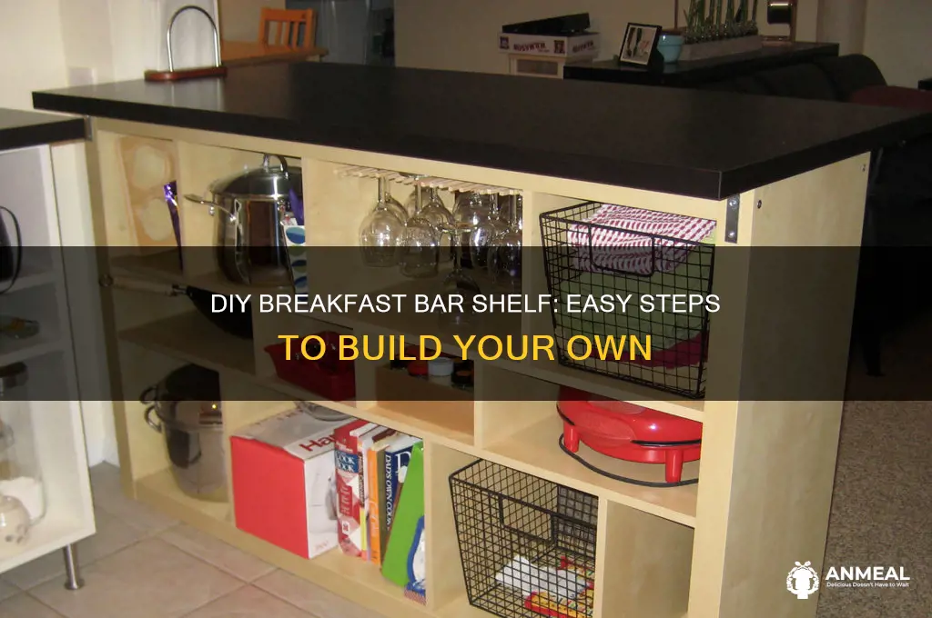 how to build a breakfast bar shelf