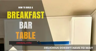 DIY Breakfast Bar Table: Easy Steps to Build Your Own